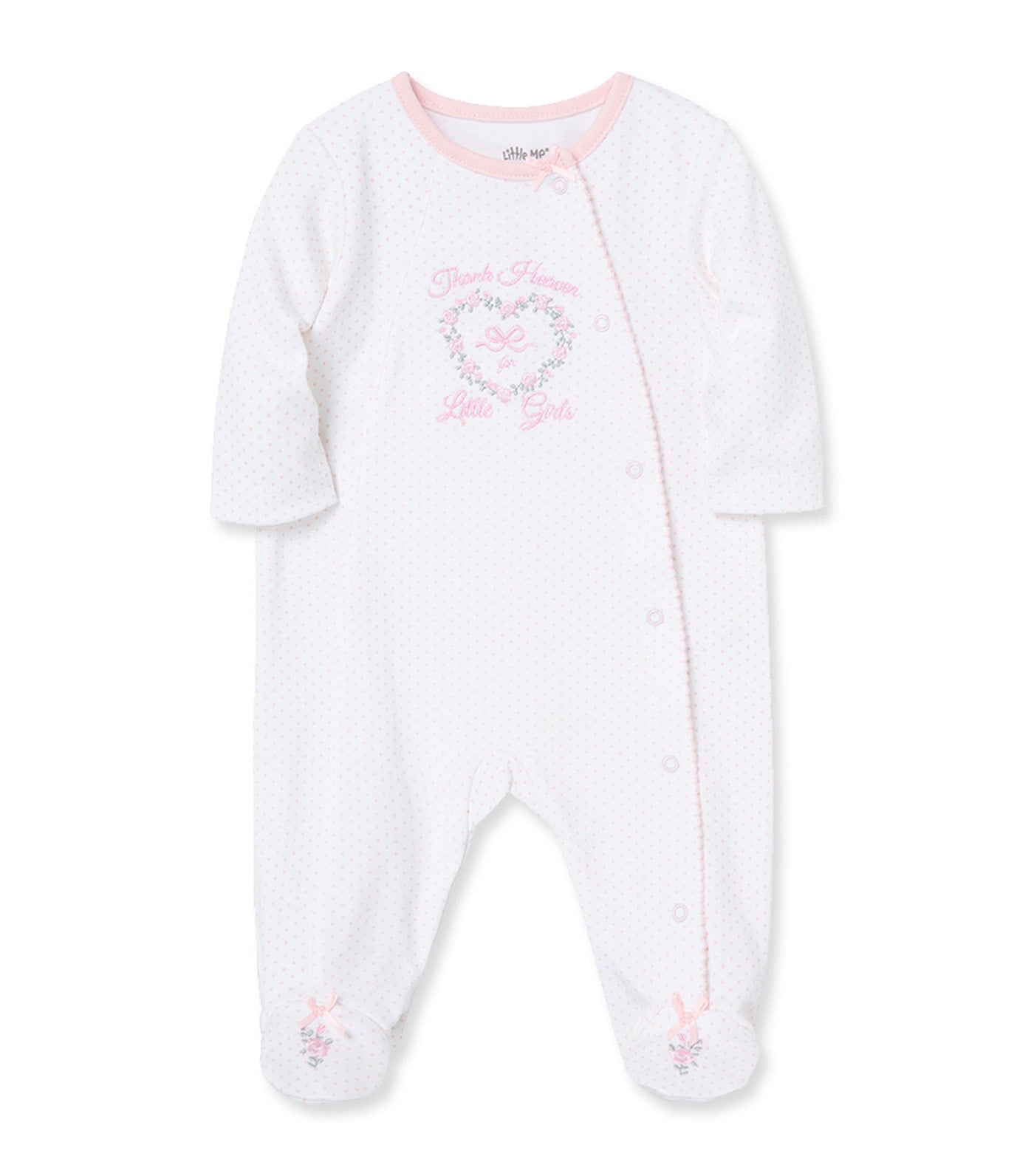 Girl Thank Heavens Footie Light Pink