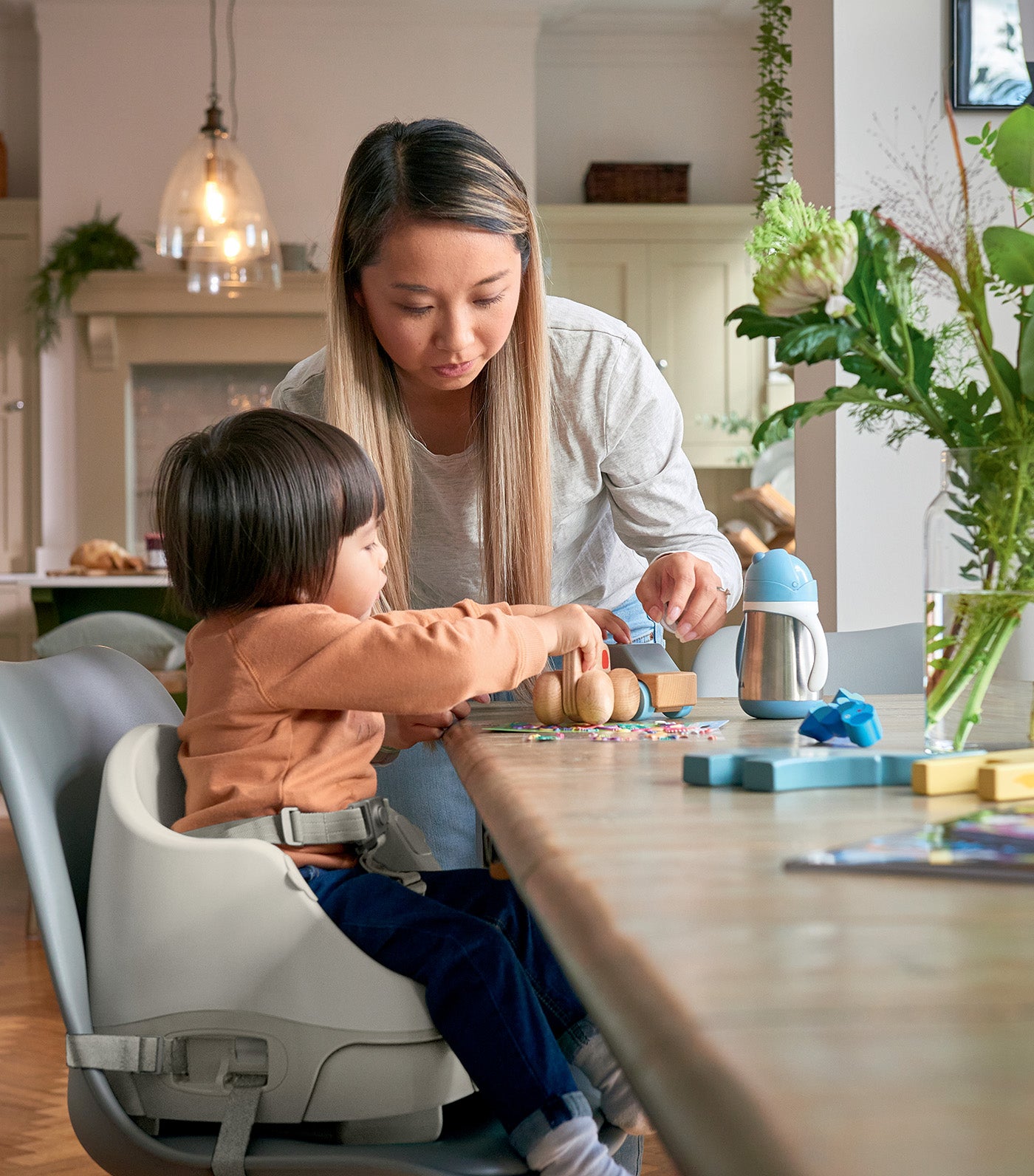 Bug 3-in-1 Floor & Booster Seat with Activity Tray