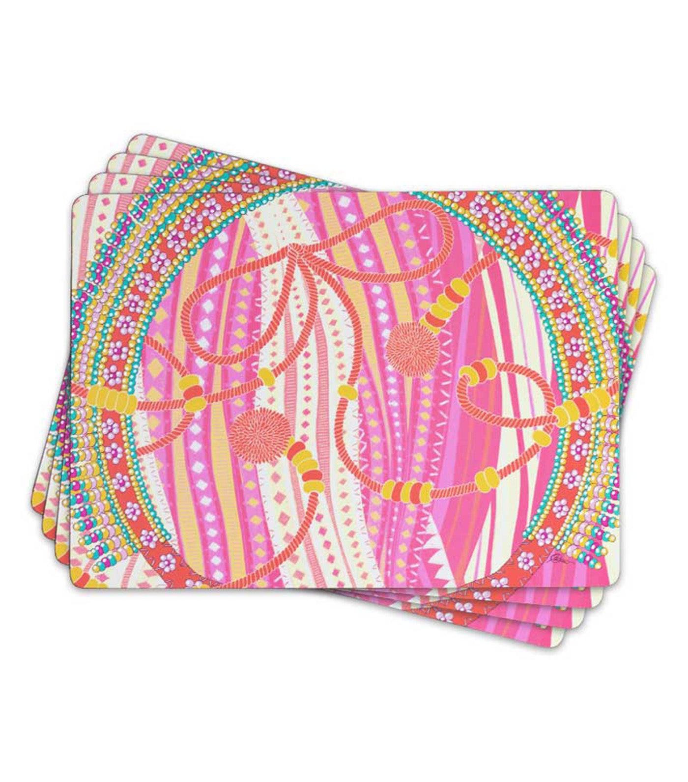 Be Habi Placemats, Set of 4, Pink