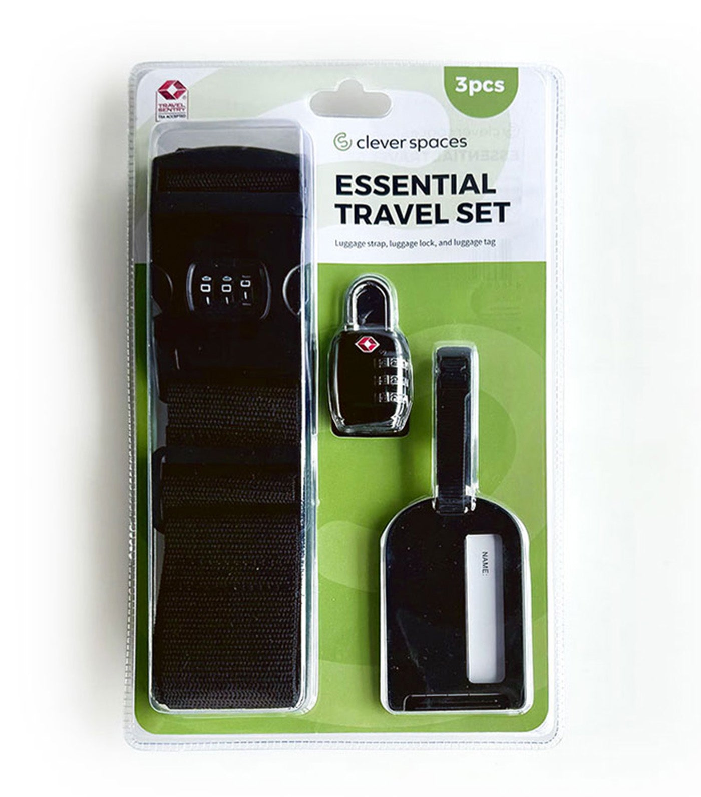 Essential Travel Set 3-Piece Black