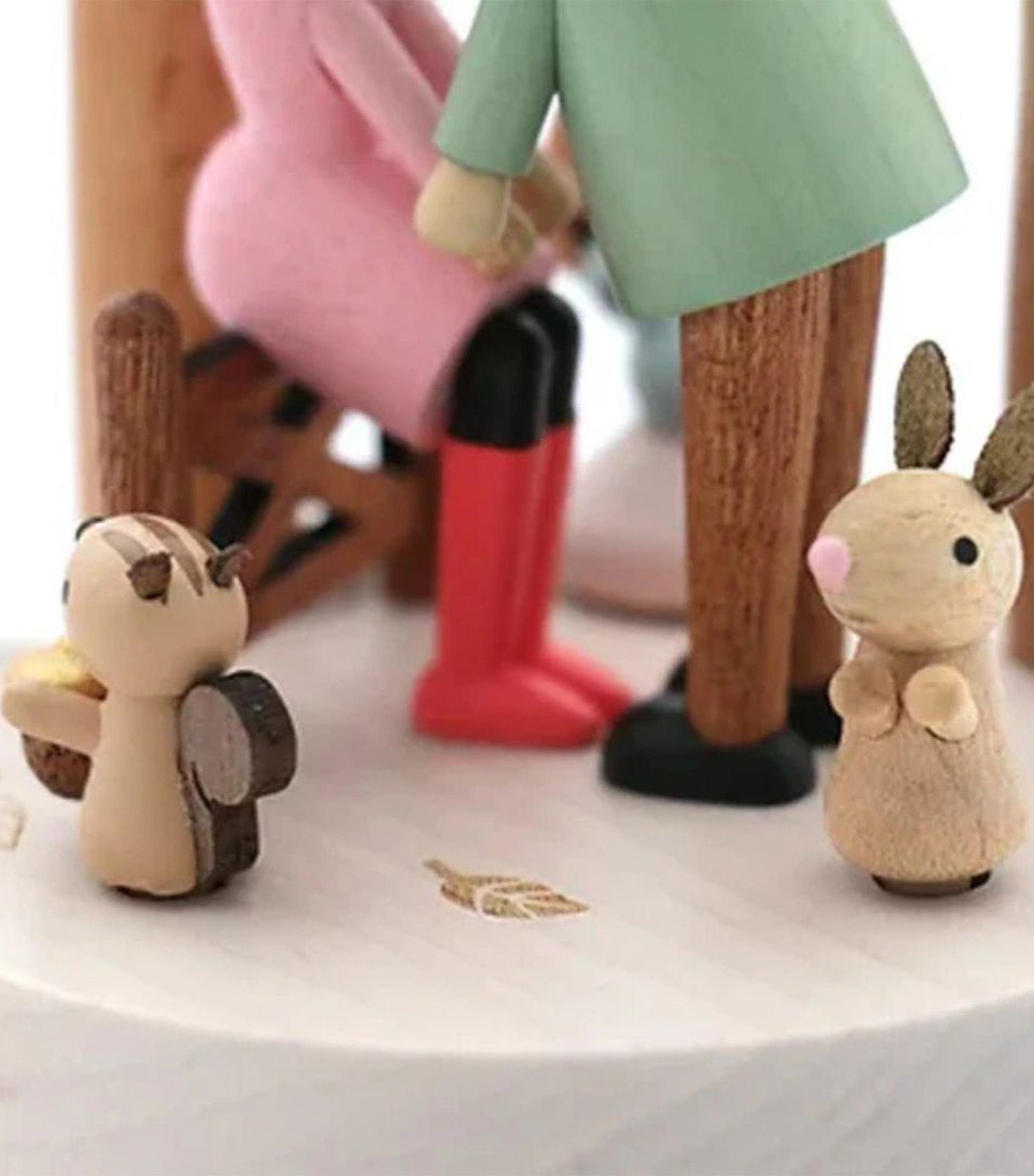 Kiss Under the Mistletoe Wooden Music Box