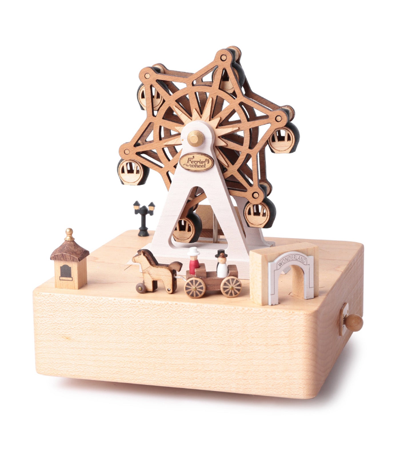 Ferris Wheel Amusement Park Wooden Music Box