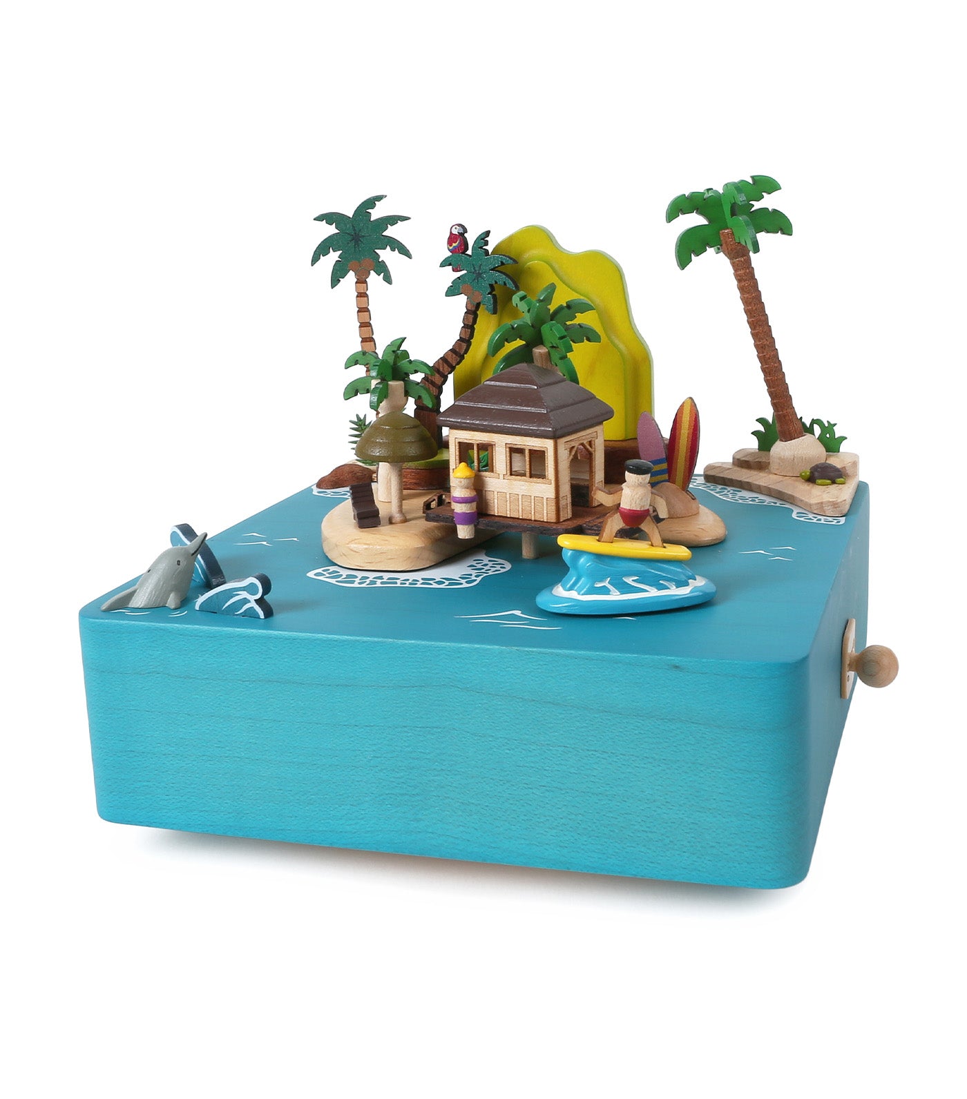 Sunshine Island Wooden Music Box