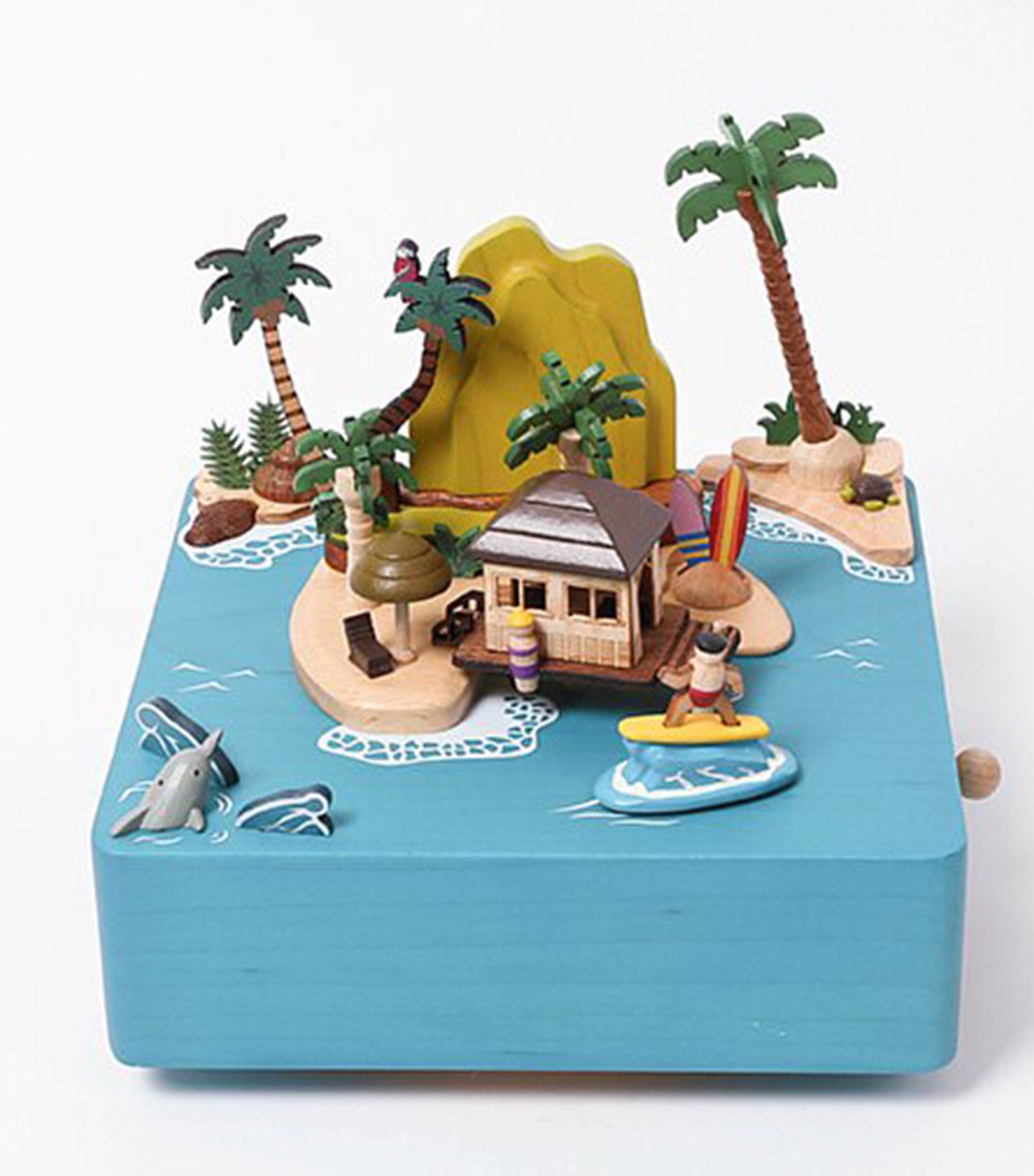 Sunshine Island Wooden Music Box