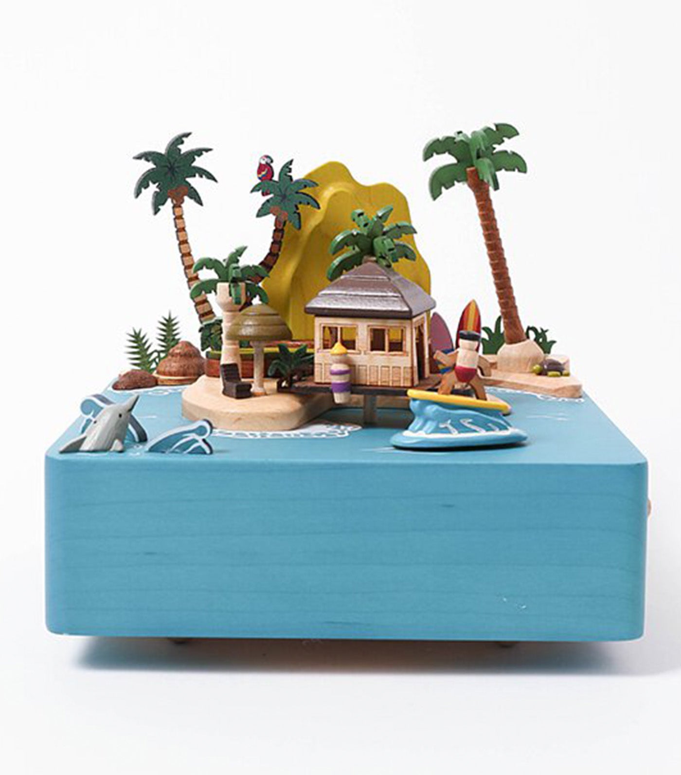 Sunshine Island Wooden Music Box