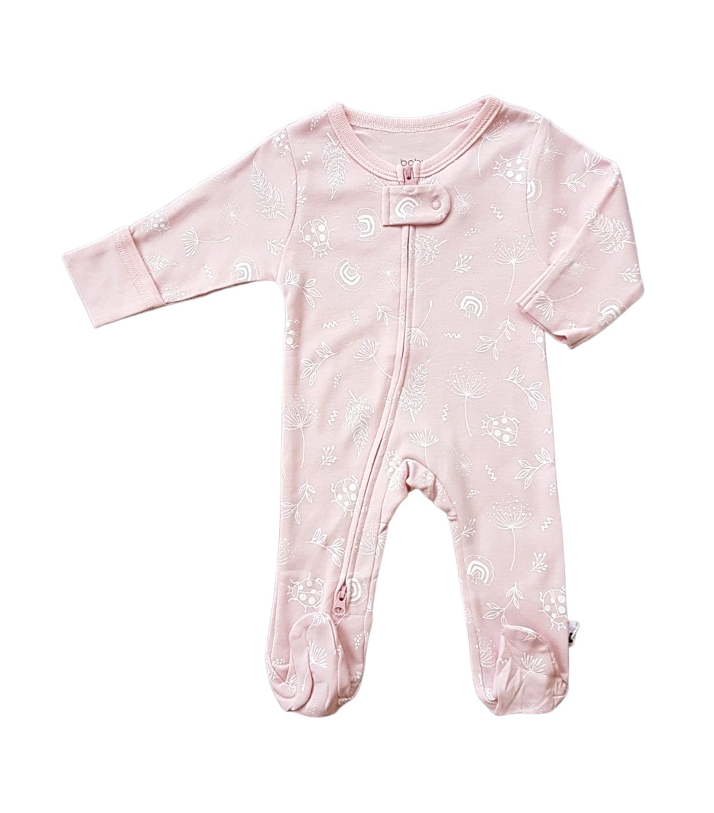 Dandelions Zipper Footie