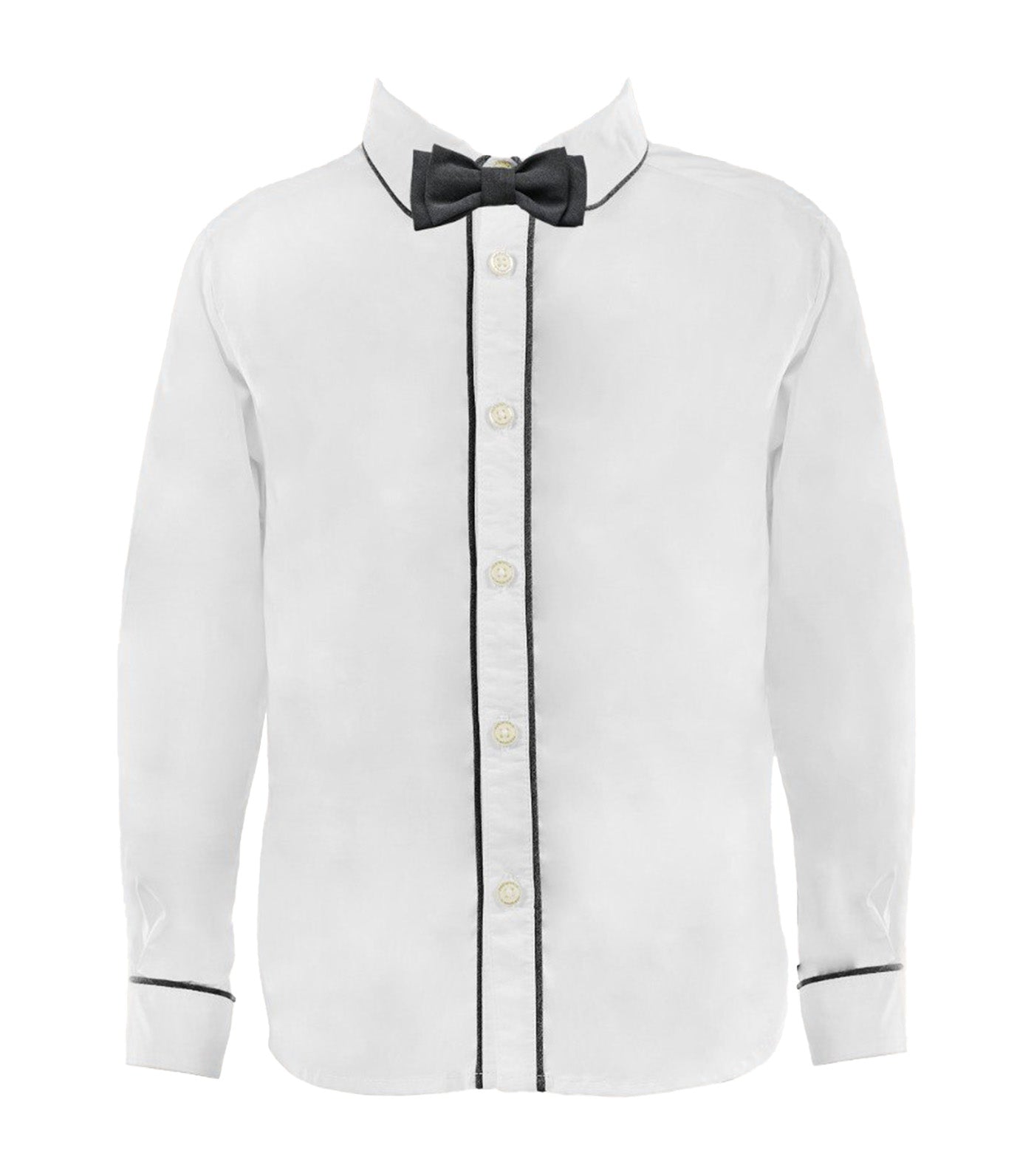 Daniel Boys Polo and Bow Tie Set Gray