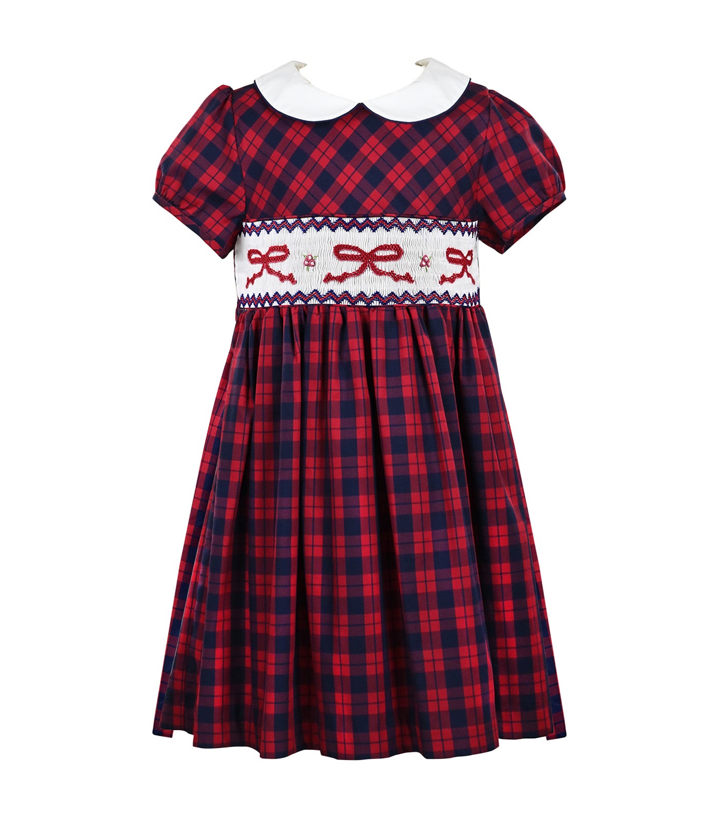 Nassy Girls Smocked Dress Red