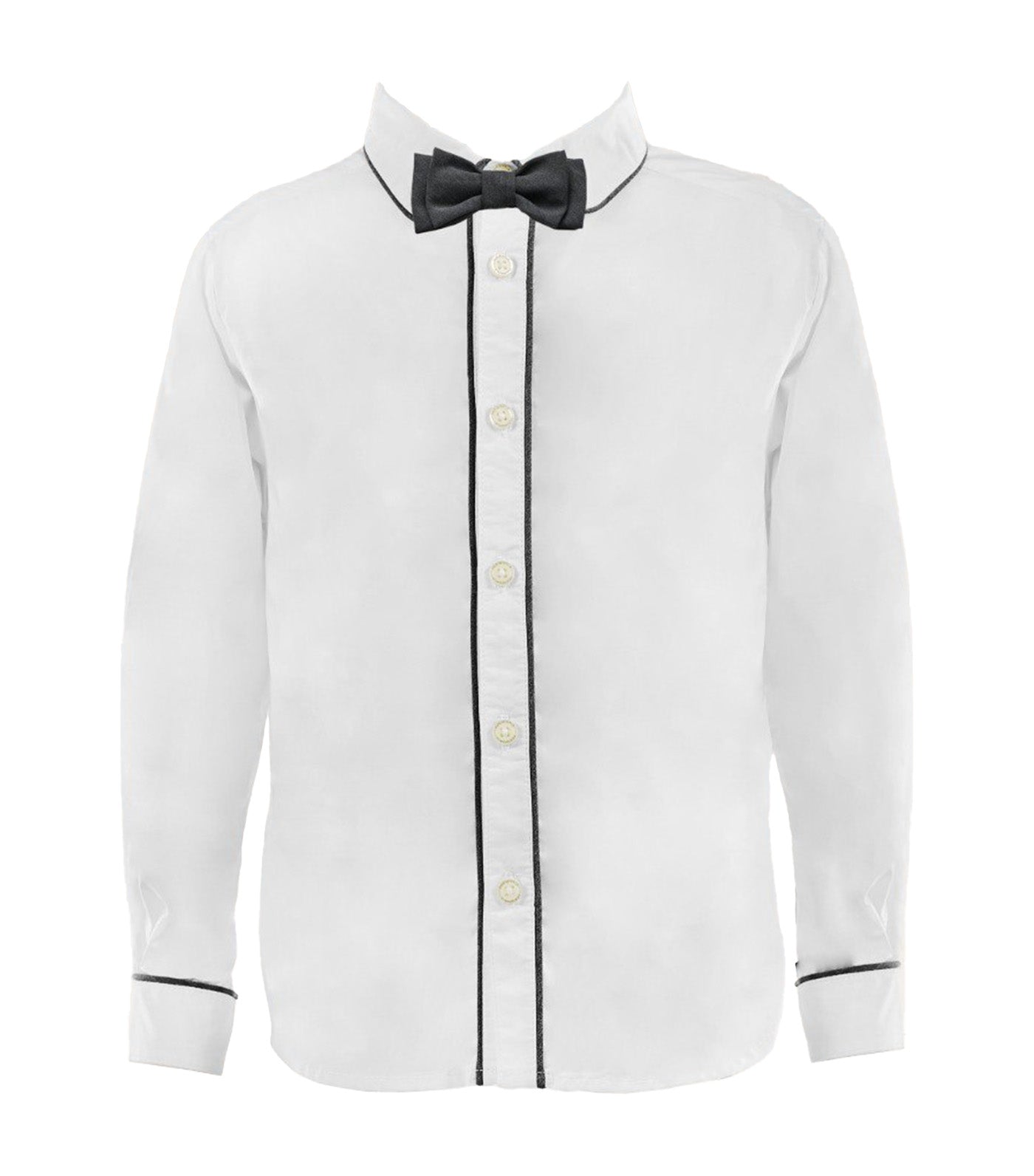 Daniel Boys Polo and Bow Tie Set Black