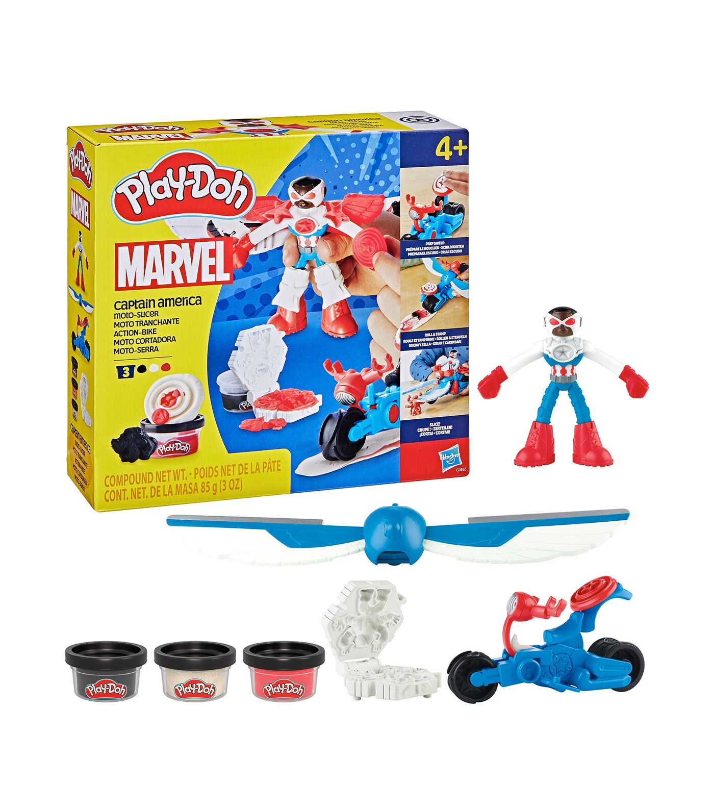 Marvel Captain America Moto Slicer Playset