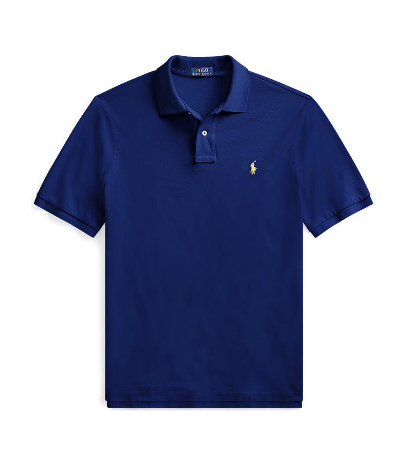 Men's Custom Slim Fit Mesh Polo Shirt Fall Royal