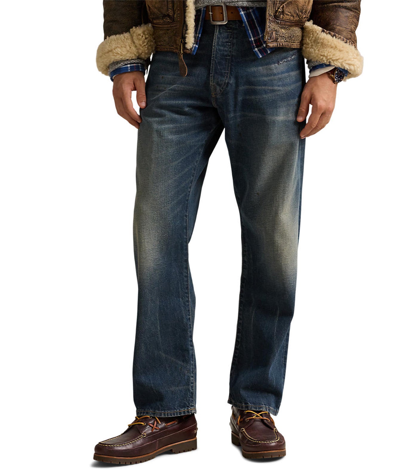 Men's Vintage Classic Fit Distressed Jean Wallwood