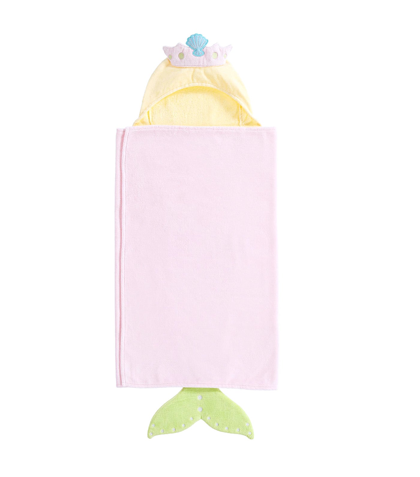 Mermaid Kid Hooded Towel Pink