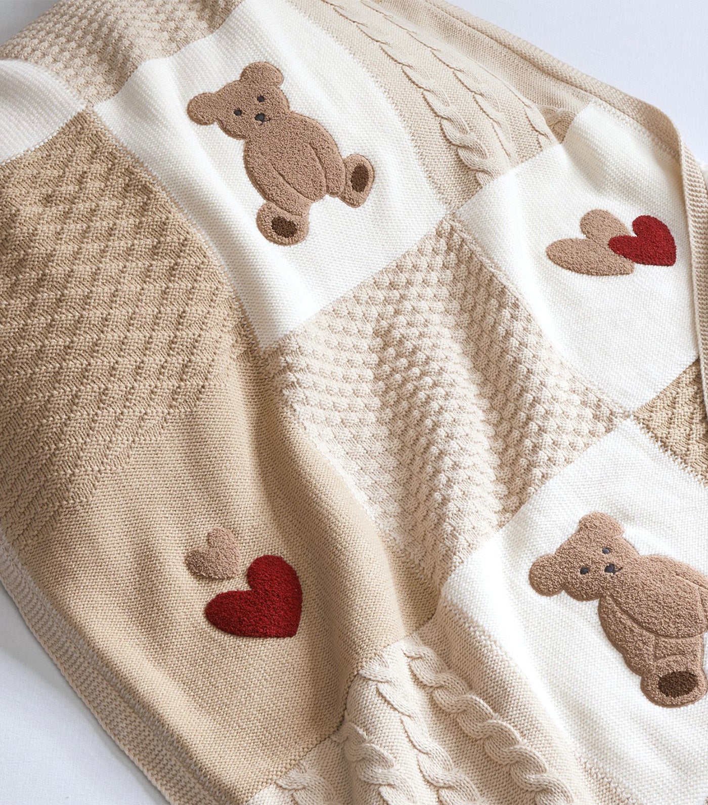 Heirloom Animals Baby Blanket - Teddy Bear