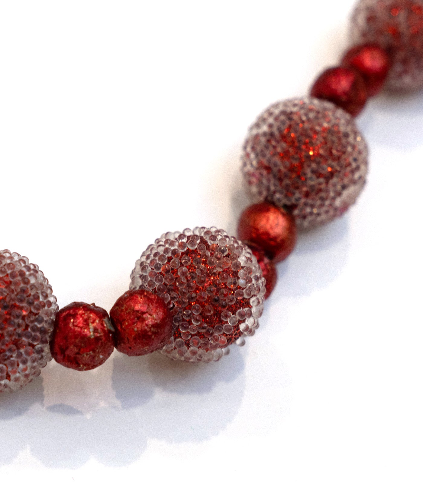 Frosted Garland Balls 5ft