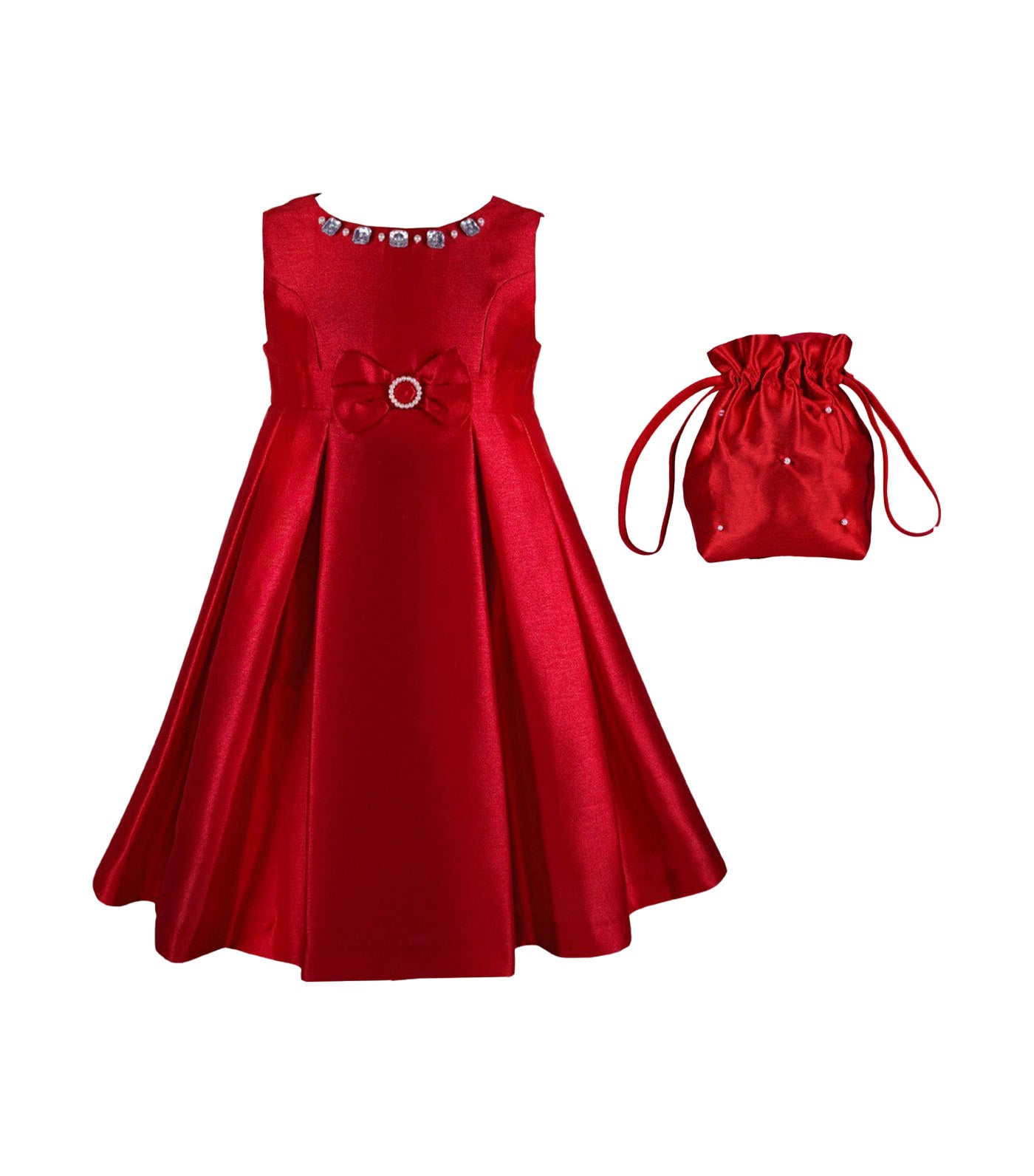 Thess Girls Party Dress with Bag