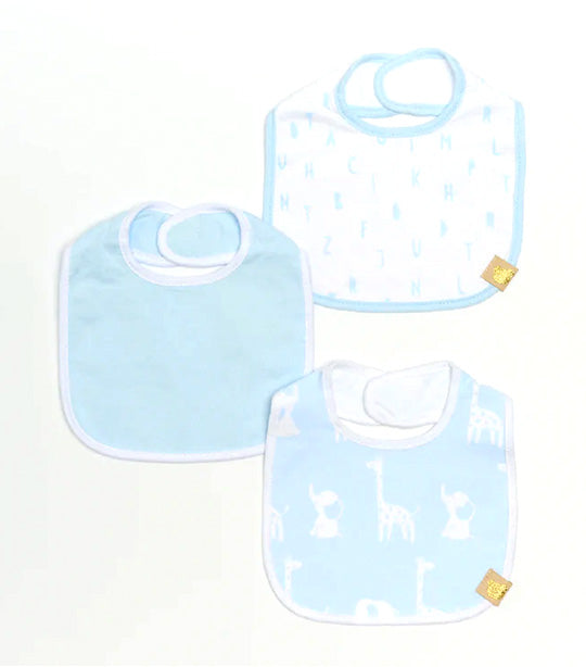 3-Pack Milk Bib - Blue