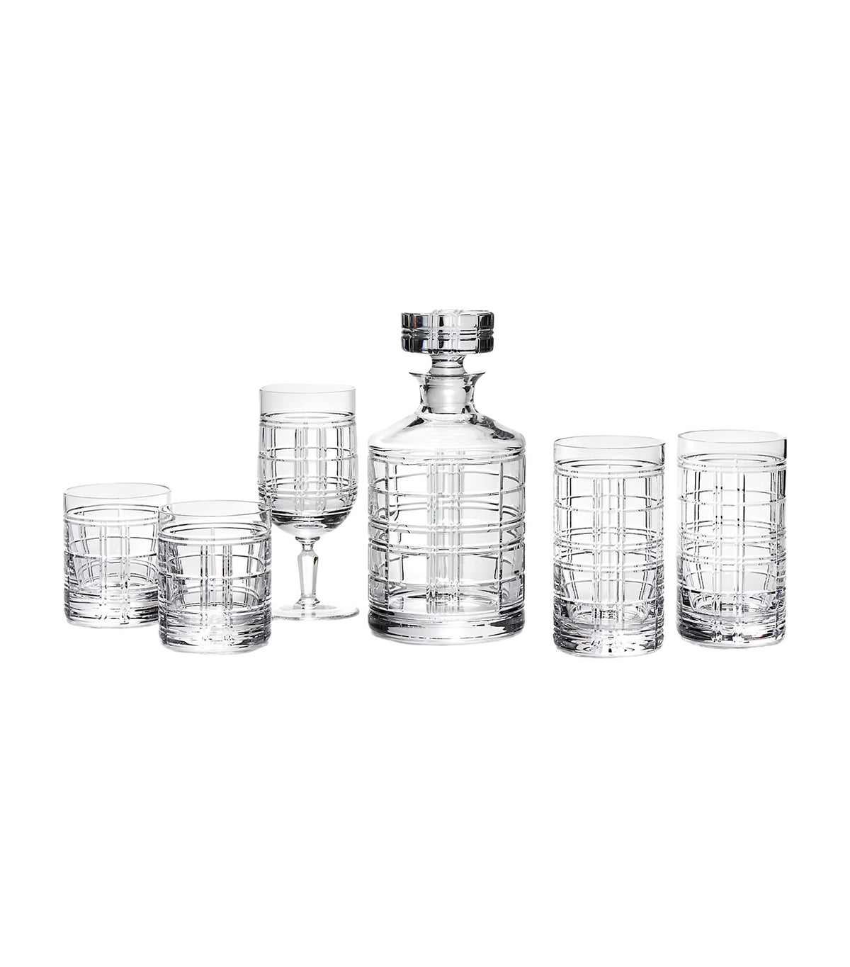 Hudson Plaid Highball Gift Set
