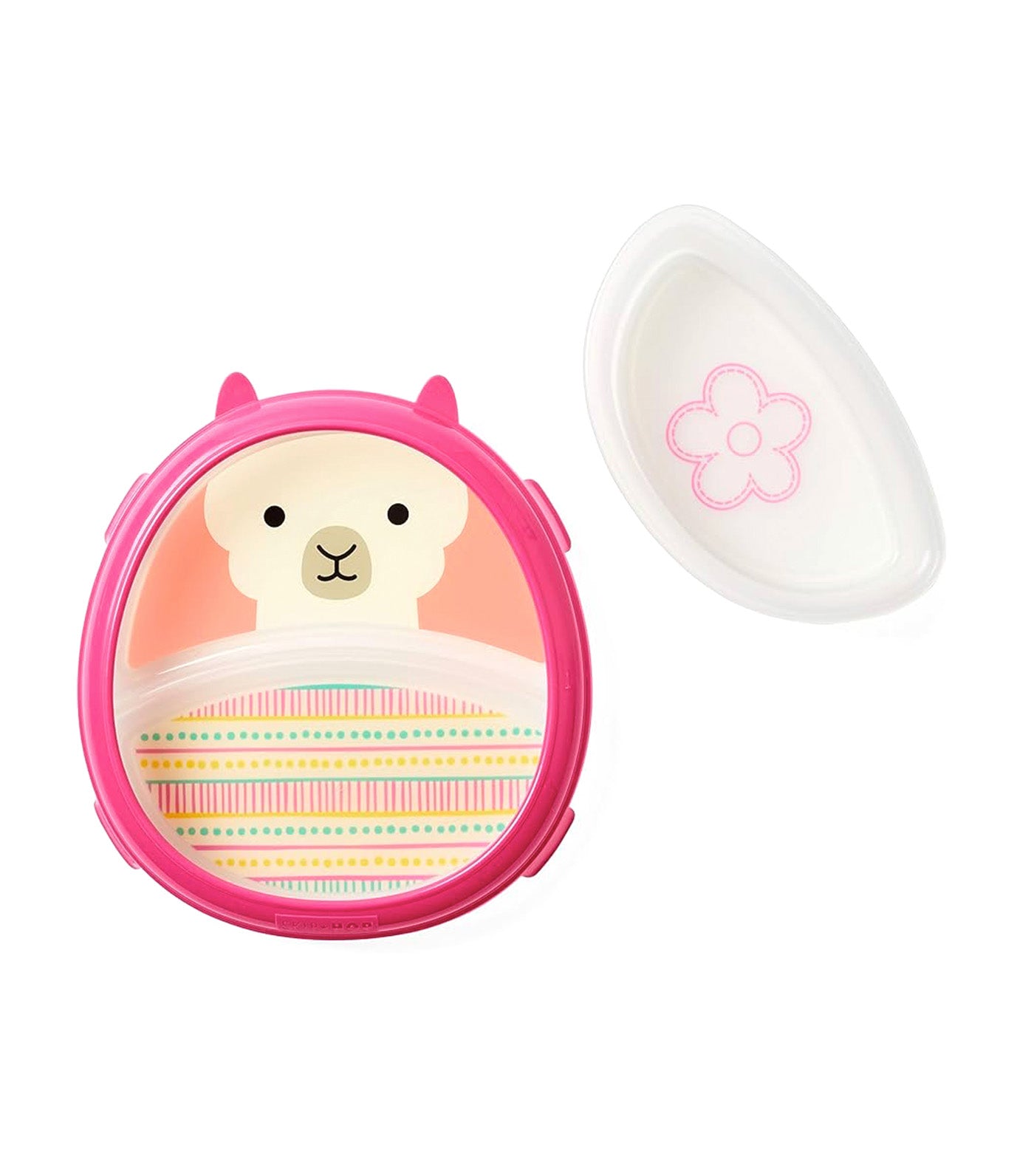 Skip Hop Zoo Smart Serve Non-Slip Plates Llama