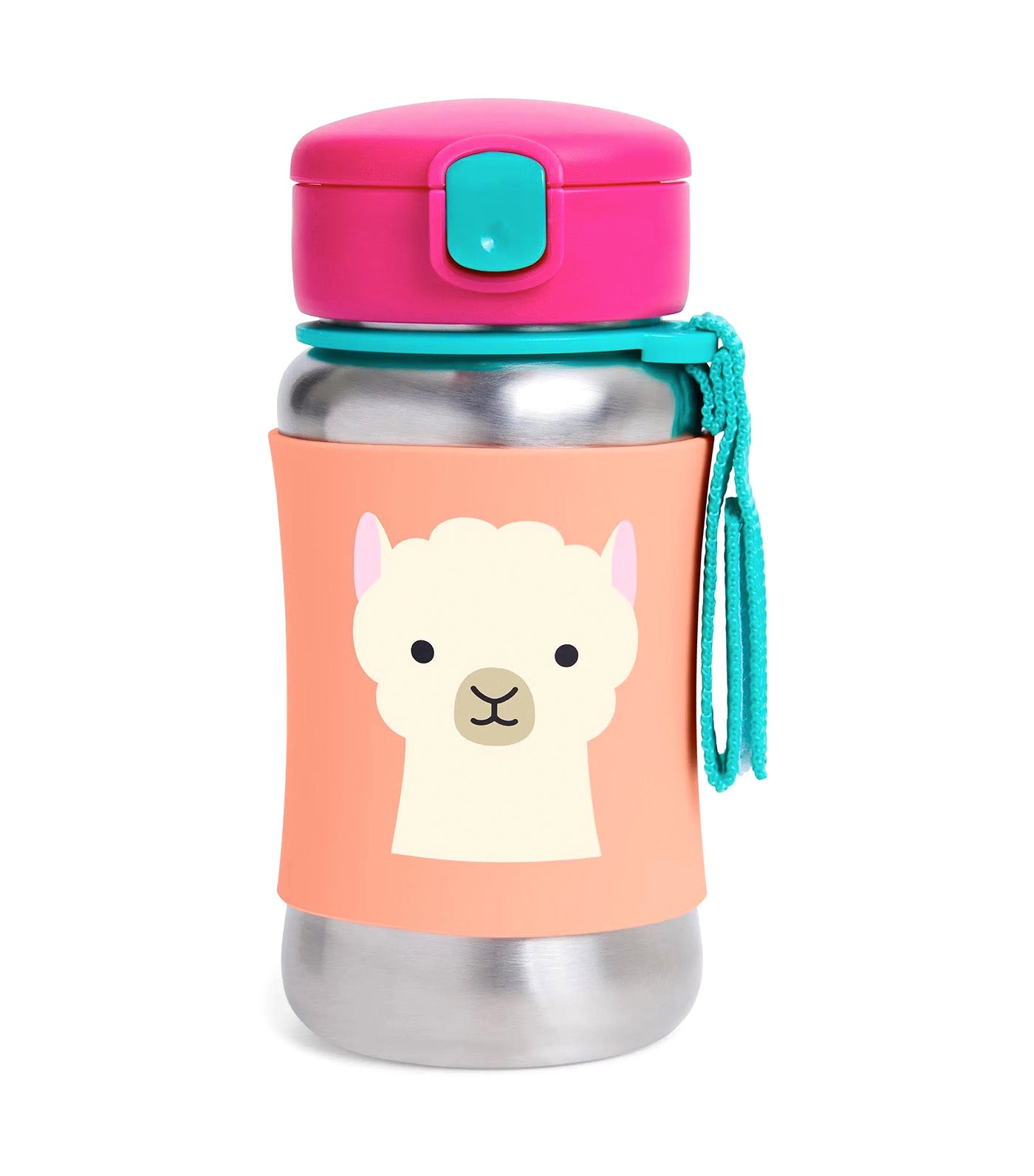 Skip Hop Zoo Stainless Steel Straw Bottle Llama