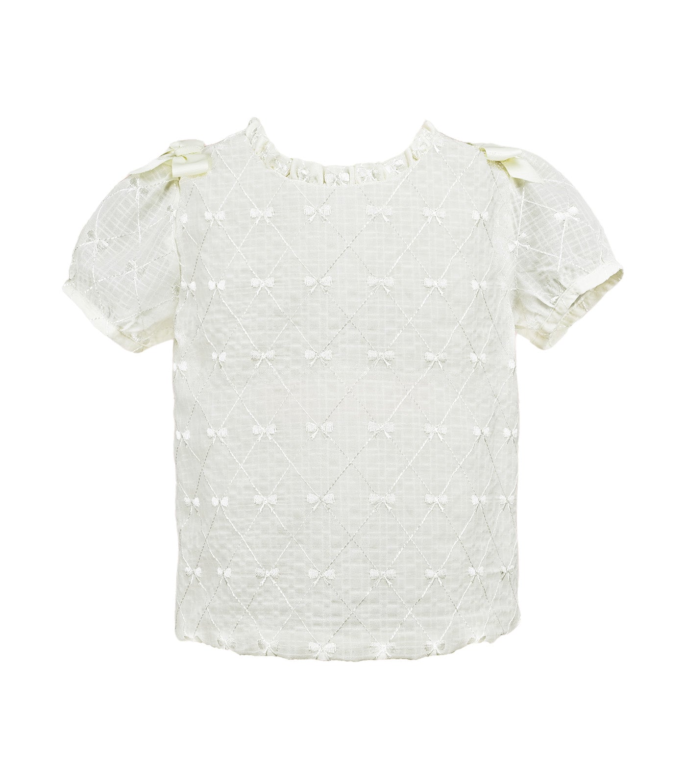Monet Girls Blouse Ivory