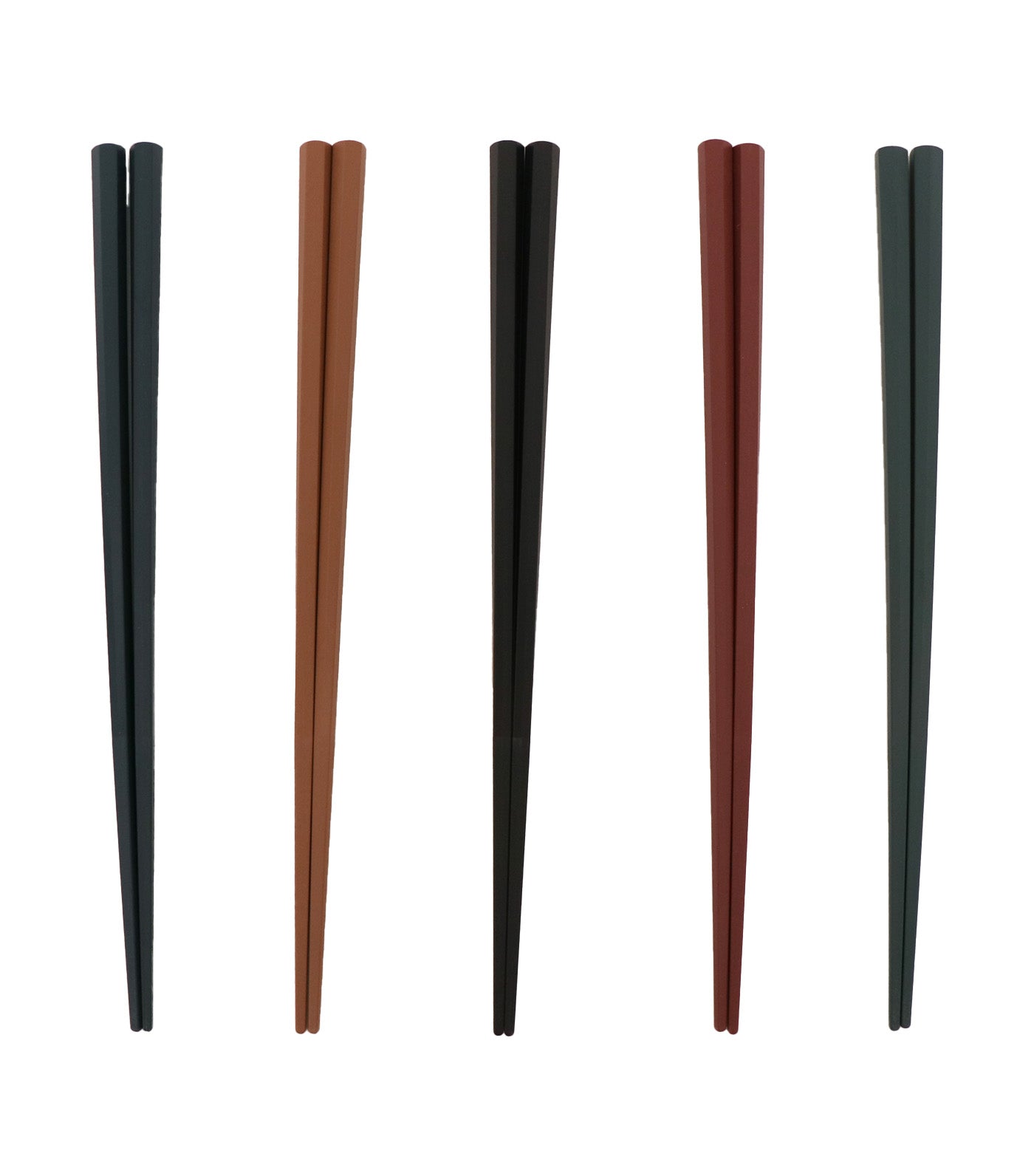 Reusable Chopsticks Carved 23 cm, Set of 5