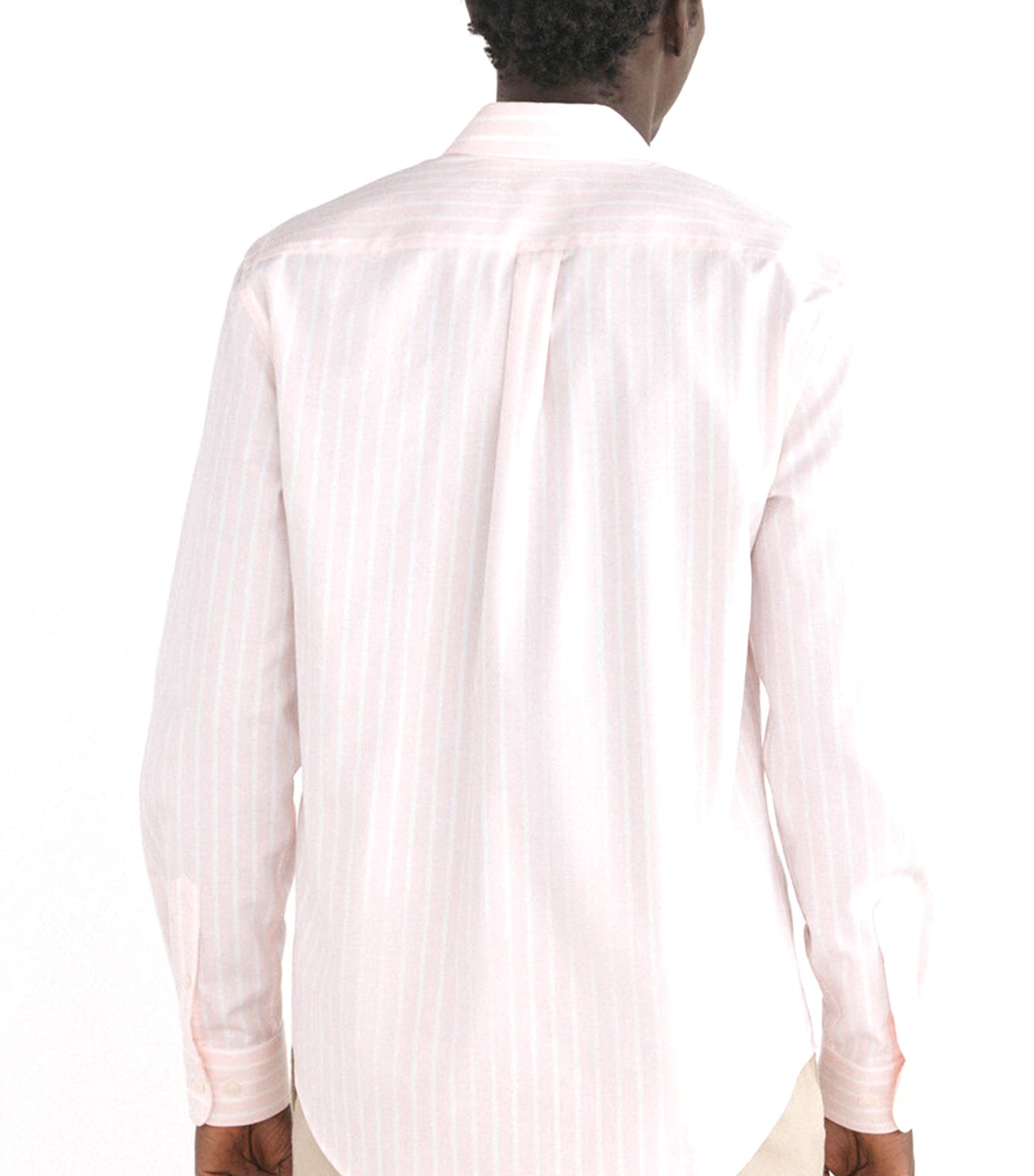 Non-Iron Striped Oxford Shirt Pink