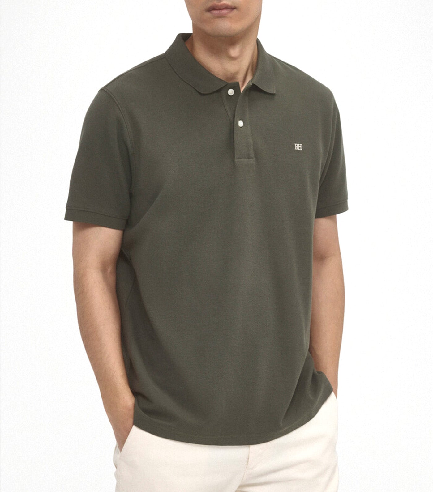 Basic Pique Polo Green