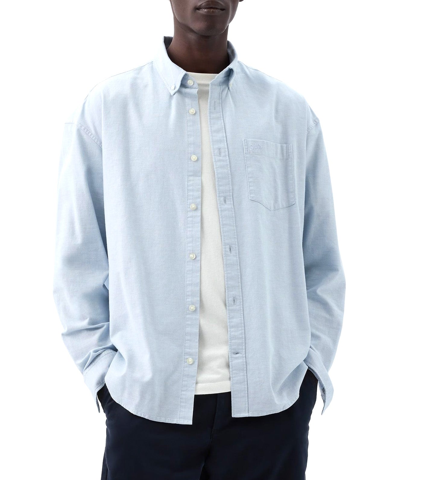 Oxford Shirt in Standard Fit Light Blue