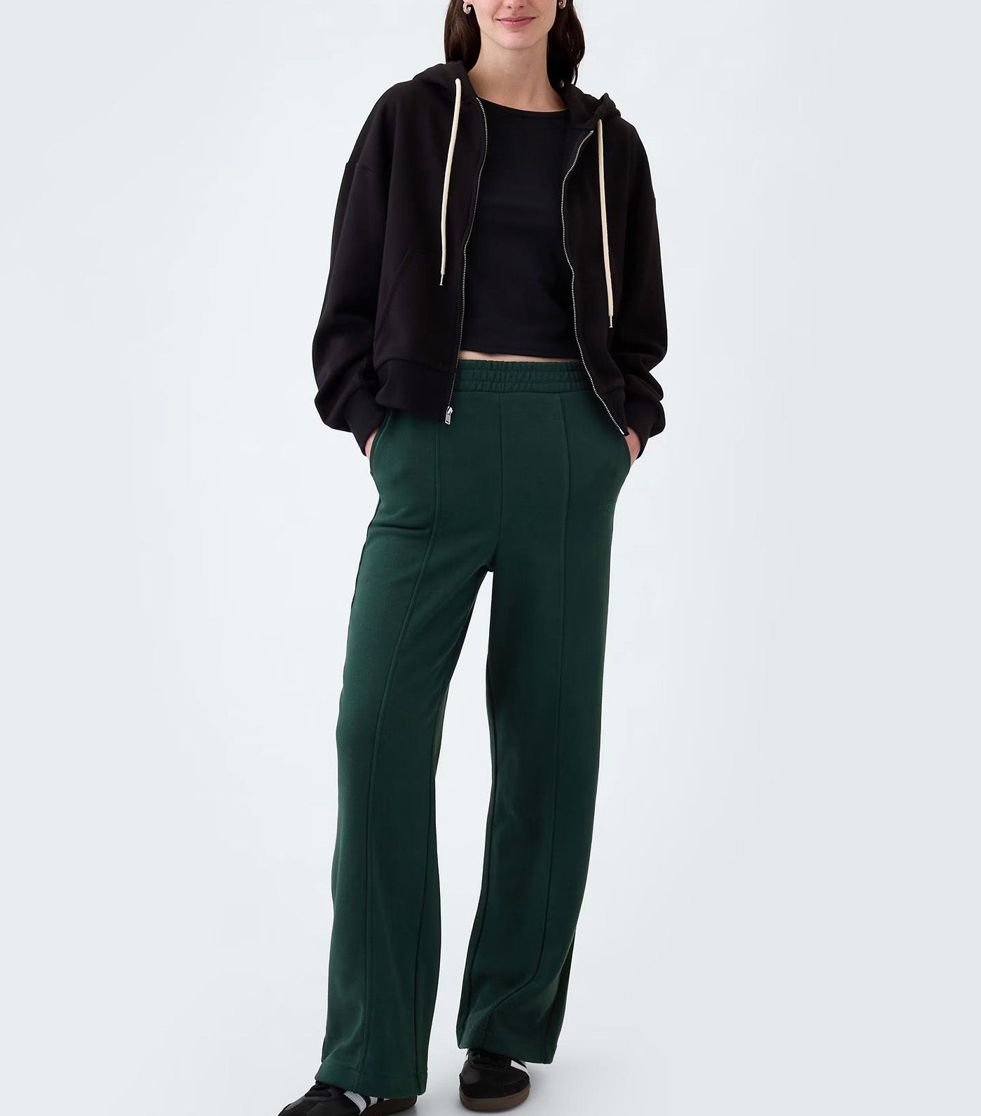 Seamed Logo Sweatpants Essex Green