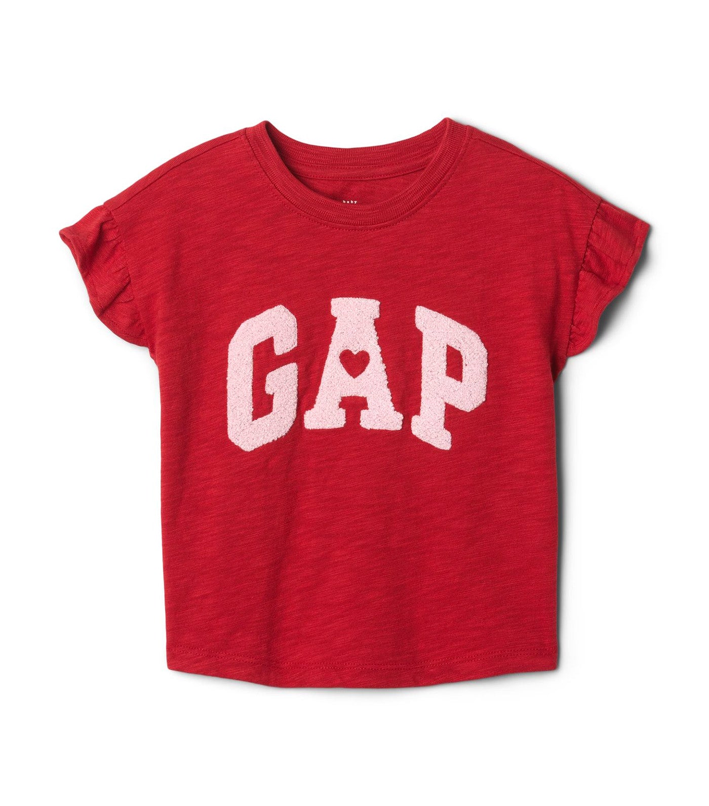 Toddler Arch Logo Ruffle T-Shirt Sled