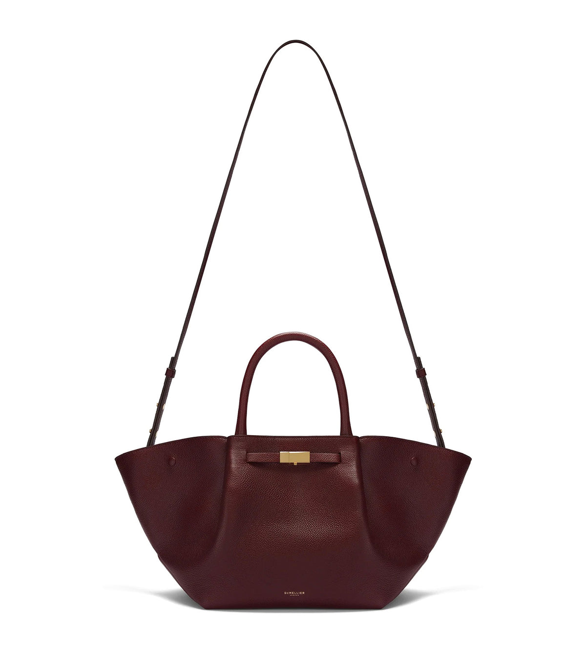 The Midi New York Burgundy Small Grain