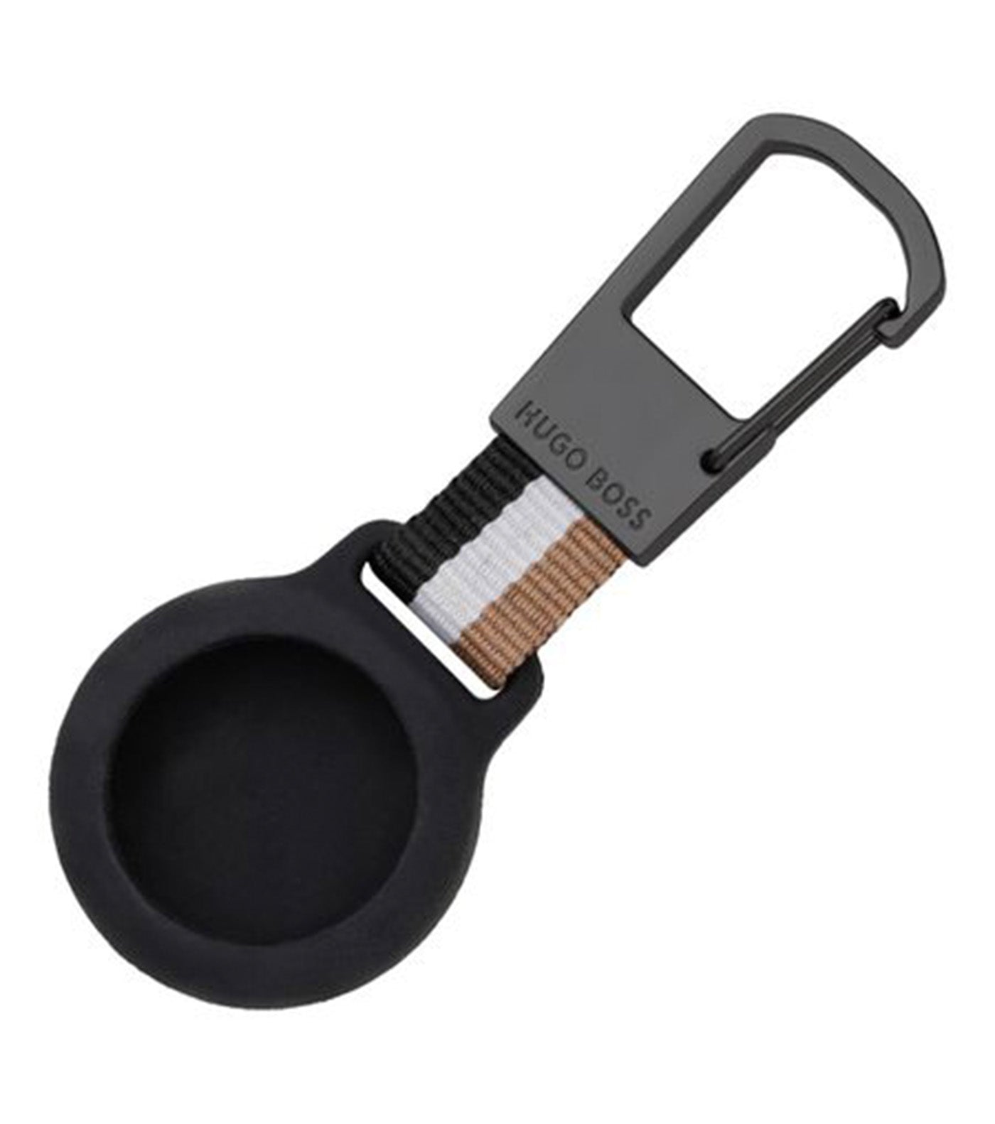 Key Ring with AirTag holder Iconic Black