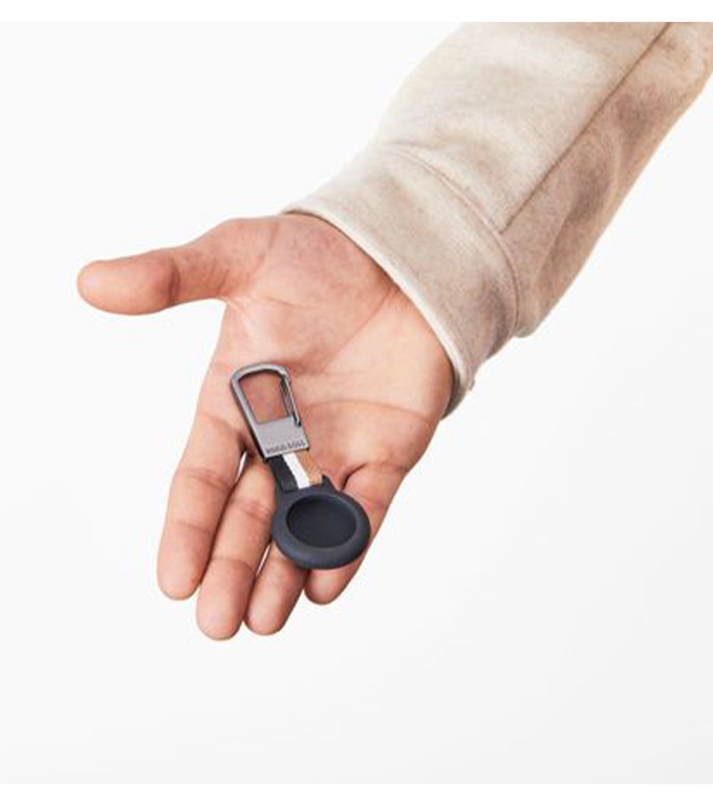 Key Ring with AirTag holder Iconic Black