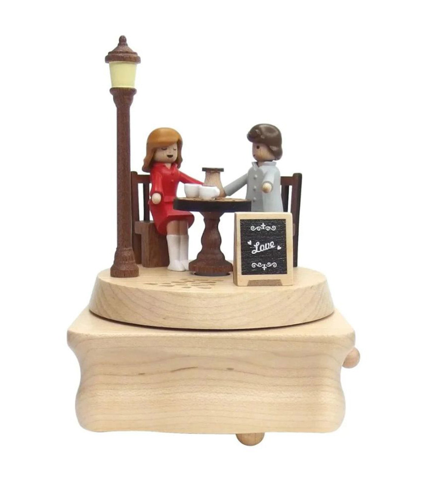 Lover Dating Wooden Music Box