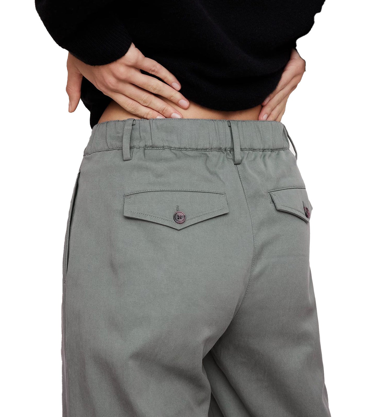 The Everyday Wide-Leg Pant Gray Succulent