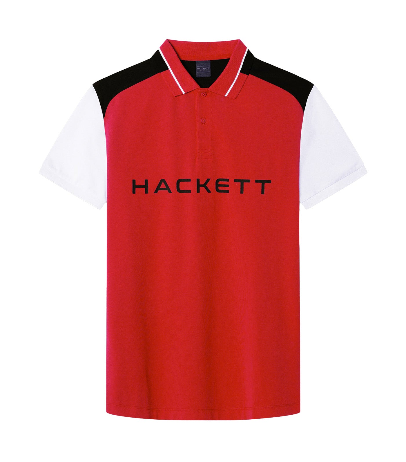 Classic Fit Short Sleeve Branded Polo Race Red