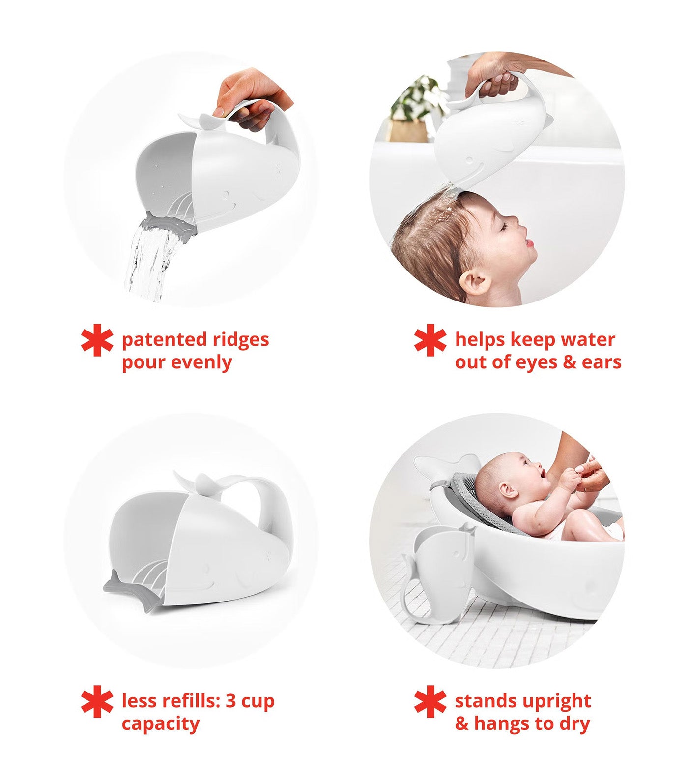 Moby Bath Rinser White