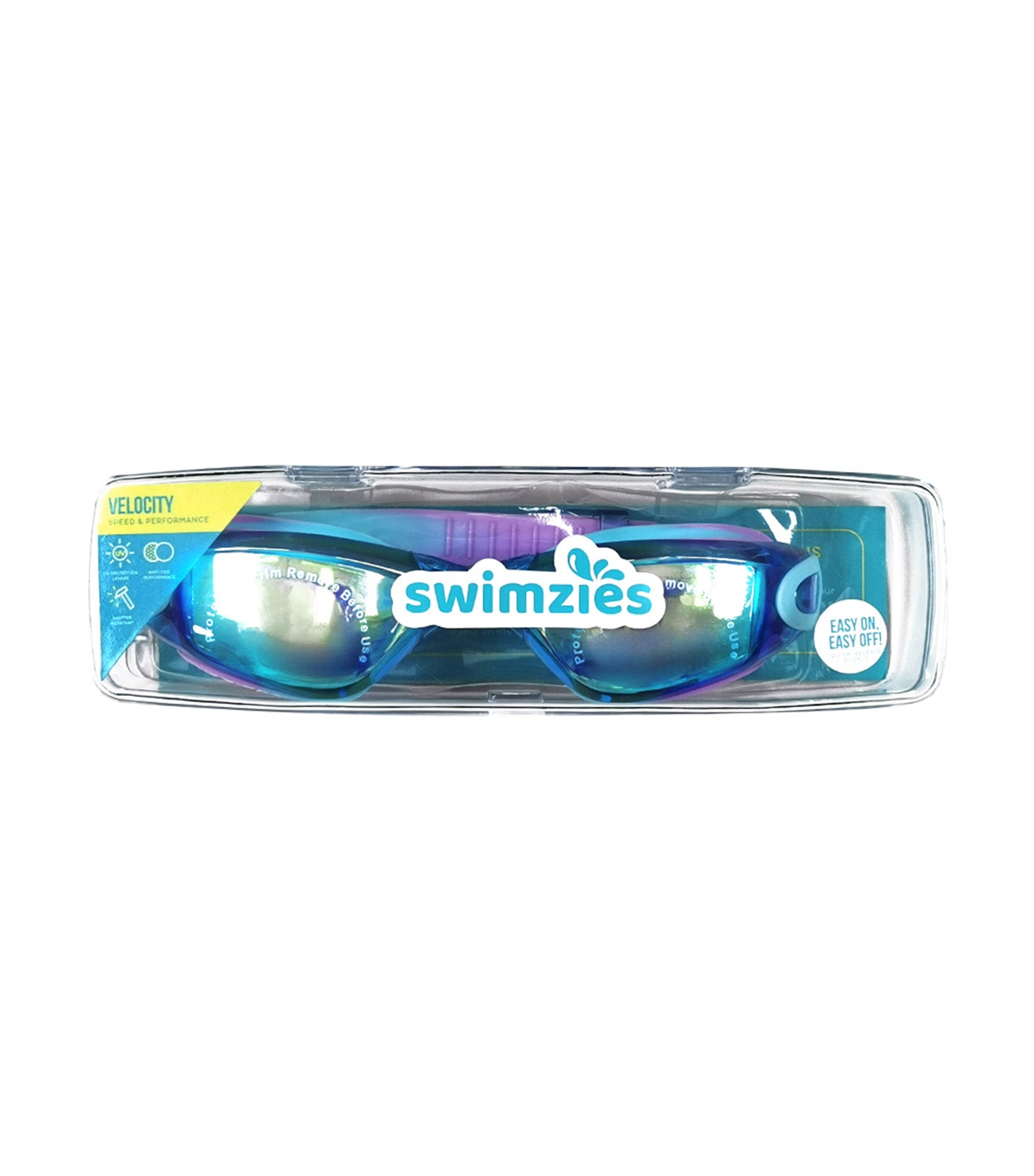 Kids Velocity Polarized Swimming Goggles Blue/Purple