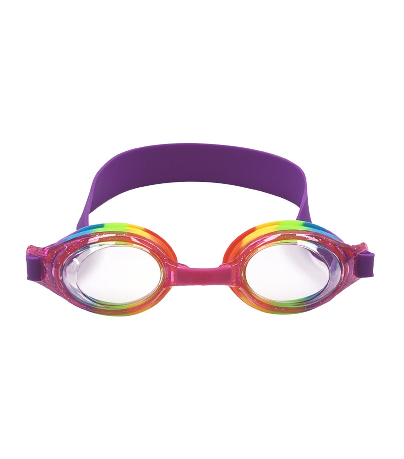 Kids Essentials Swimming Goggles Rainbow Clear