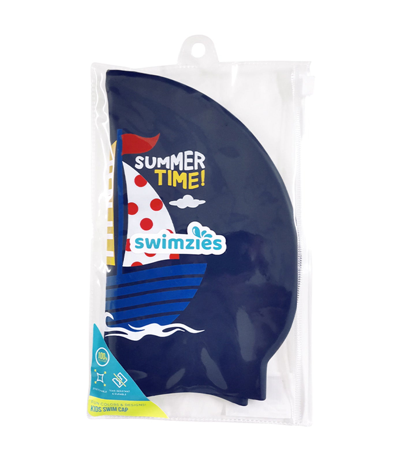 Swim Cap Summer Sailboat