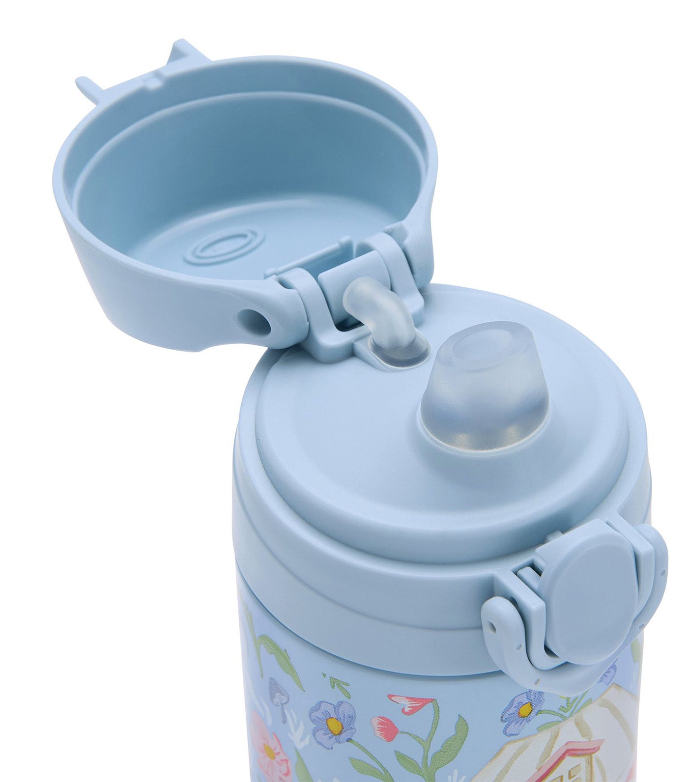 Mackenzie Blue Dollhouse Floral Insulated Water Bottle Blue Multi