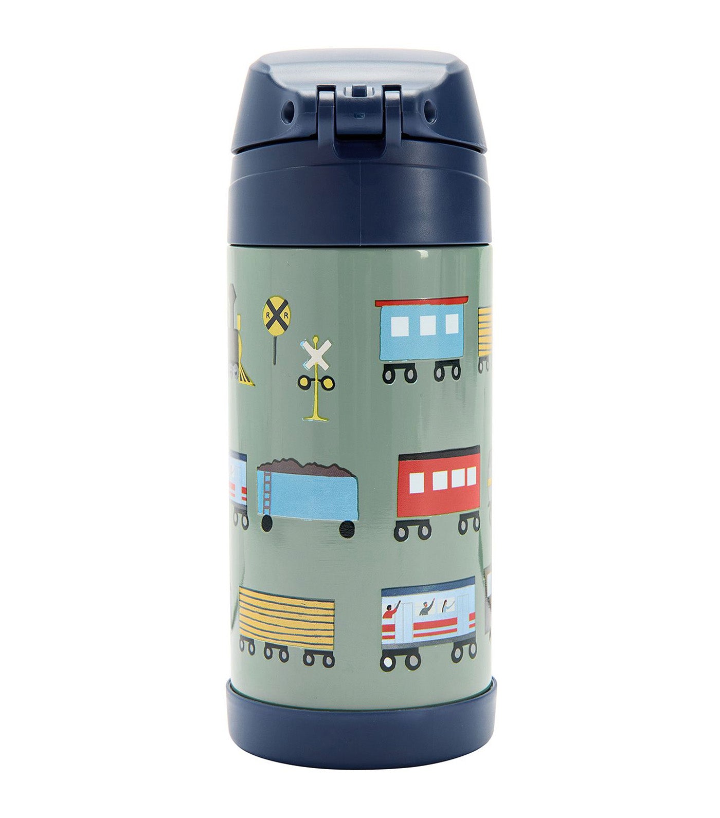 Mackenzie Railroad Train Insulated Water Bottle Multi