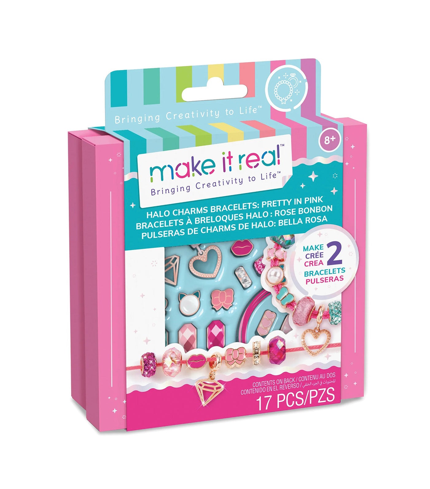 Halo Charms Bracelets: Pretty in Pink