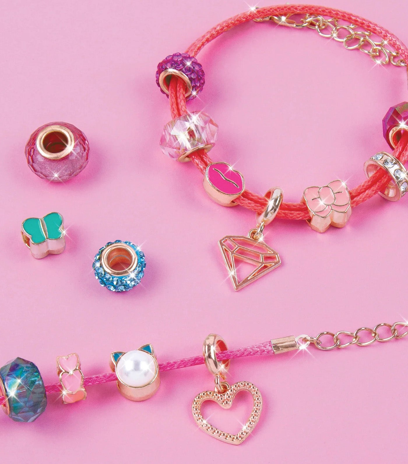 Halo Charms Bracelets: Pretty in Pink