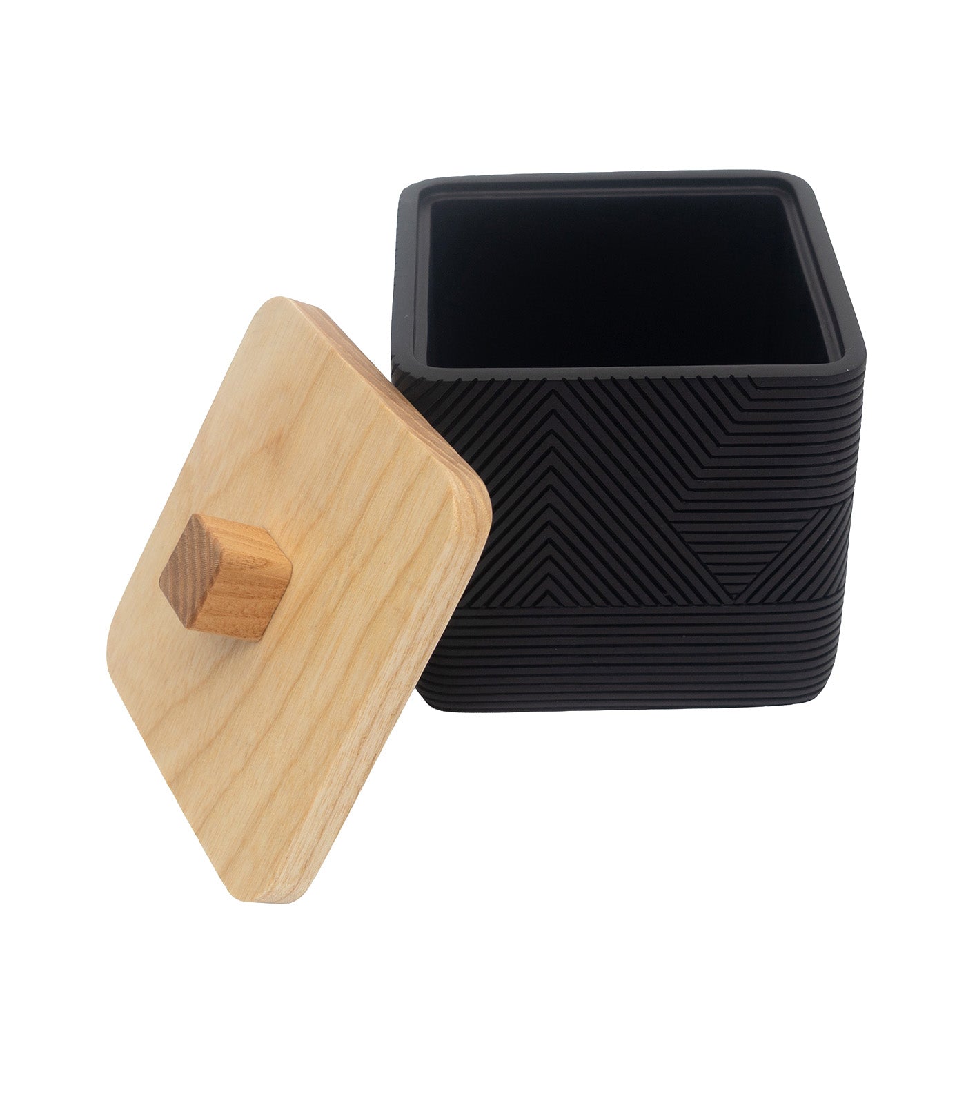 Bath Accessory 4-Piece Set Black