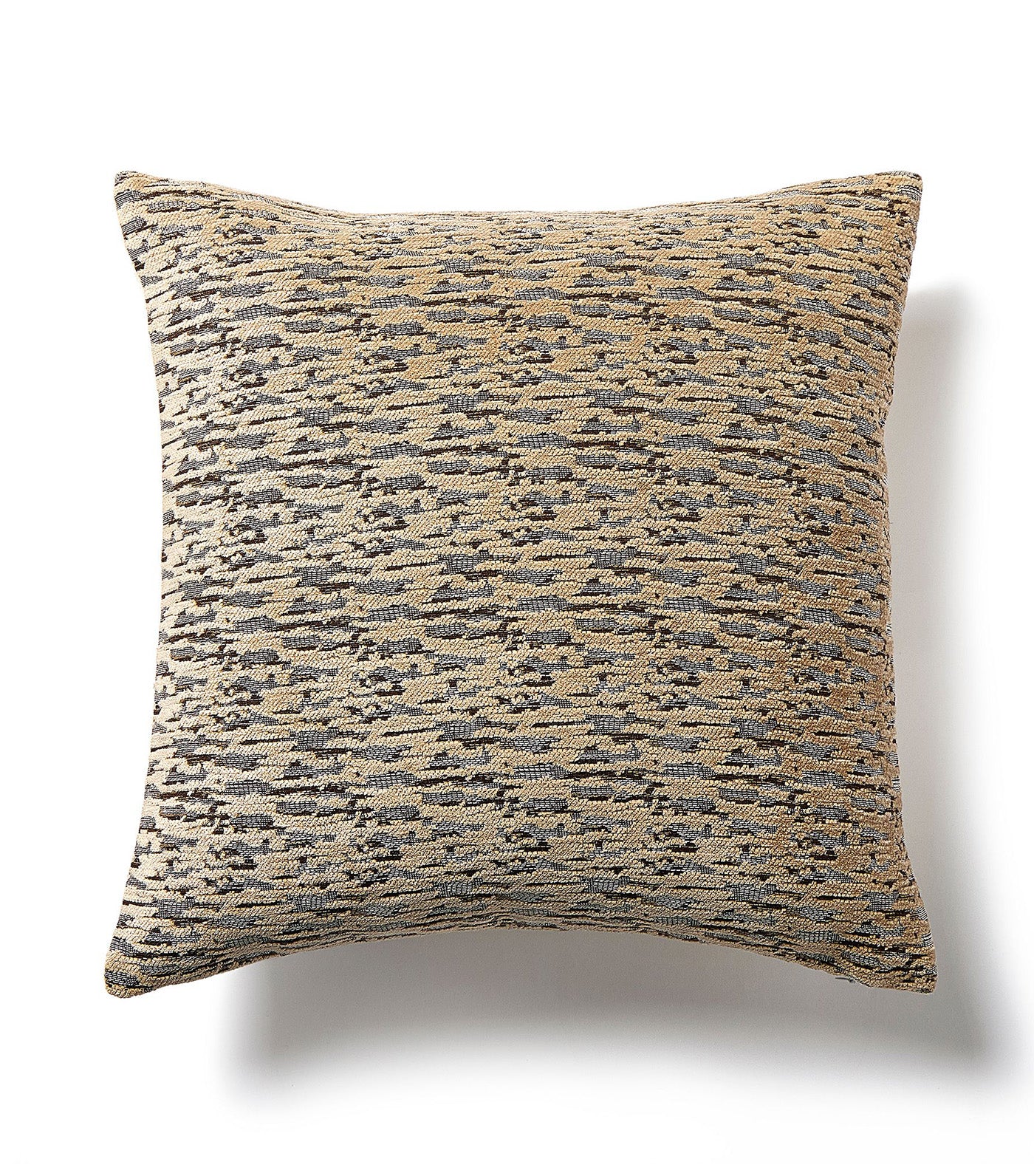 Abstract Linear Chenille Pillow Cover Sable