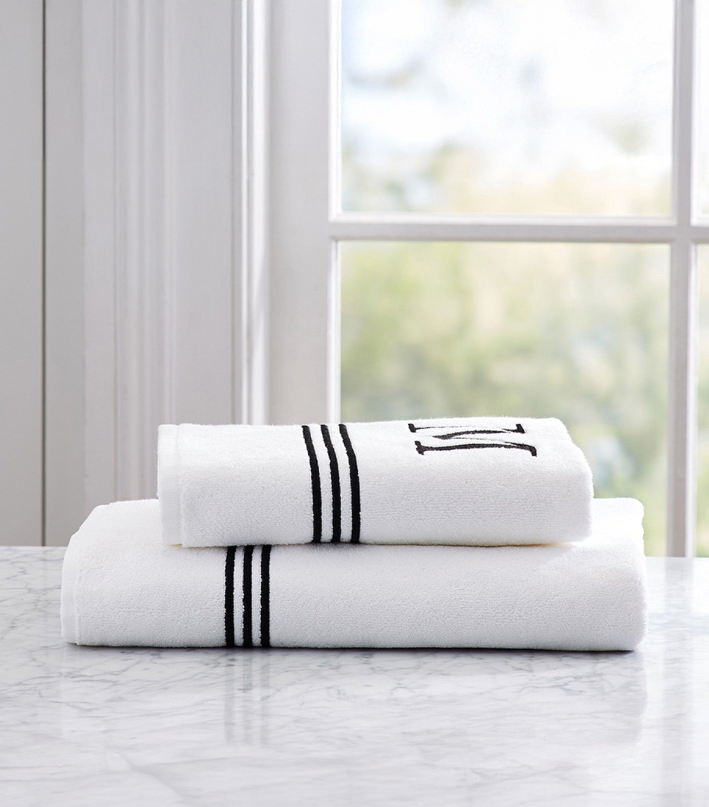 Grand Organic Cotton Embroidered Towel