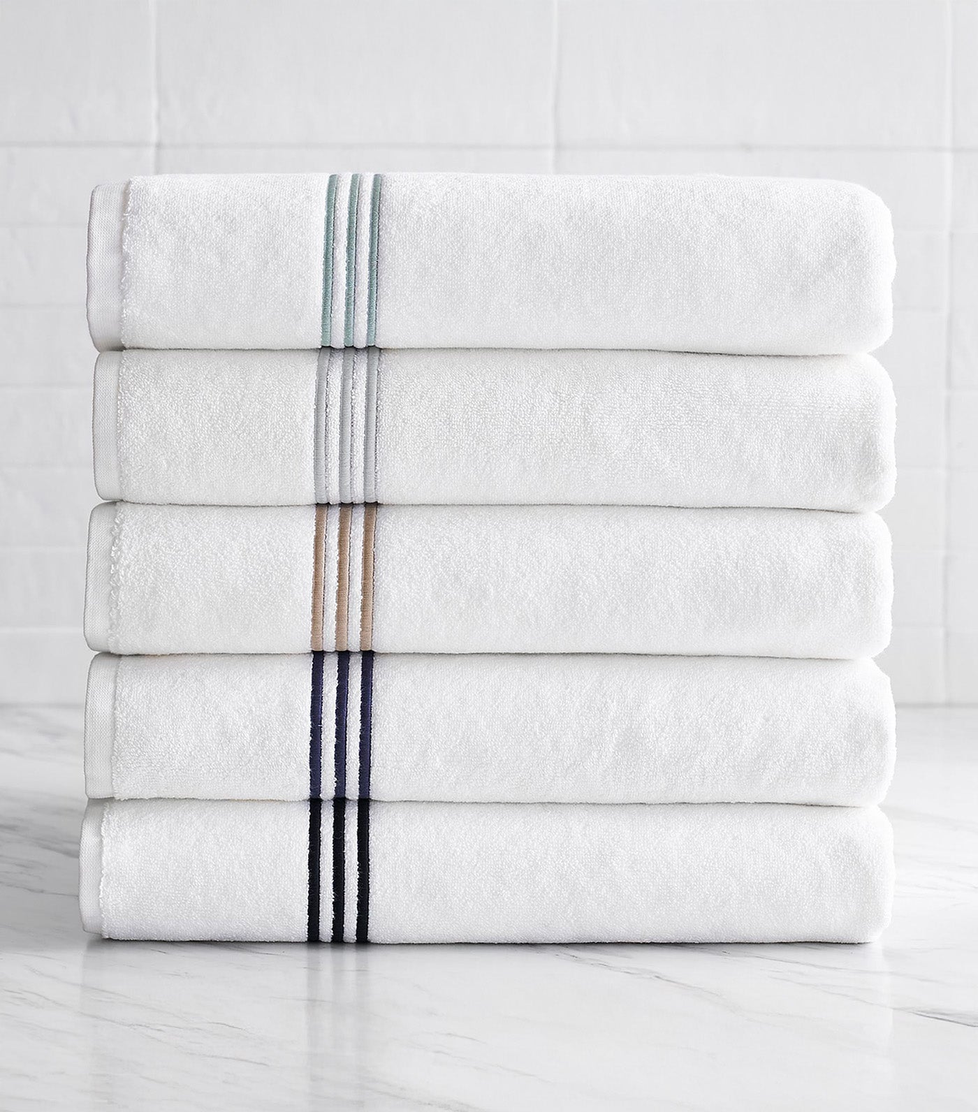 Grand Organic Cotton Embroidered Towel