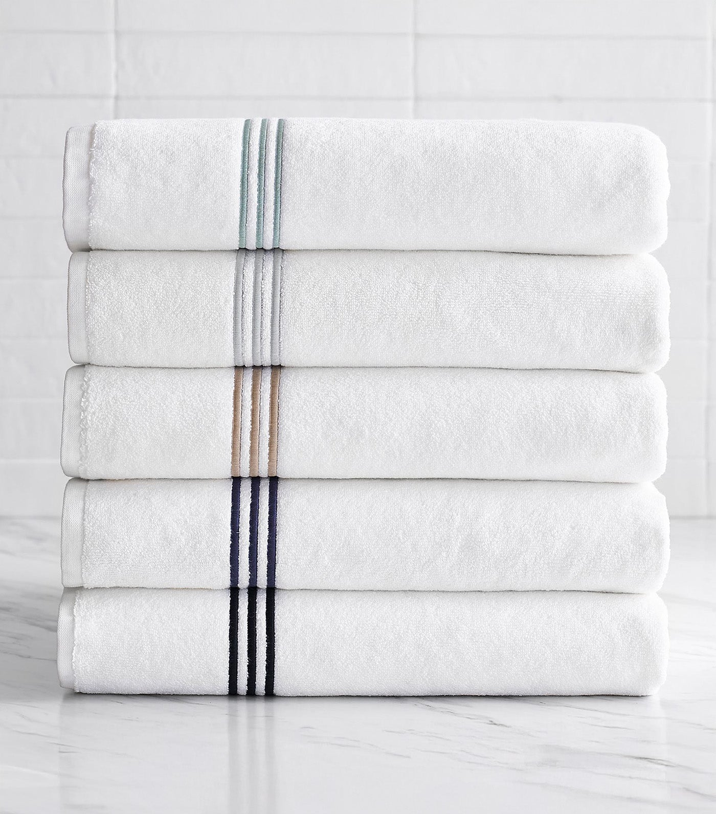 Grand Organic Cotton Embroidered Towel